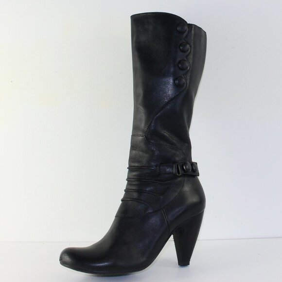 Miz Mooz Tall Black Leather Shelia Boots (6.5 US) - Picture 7 of 13